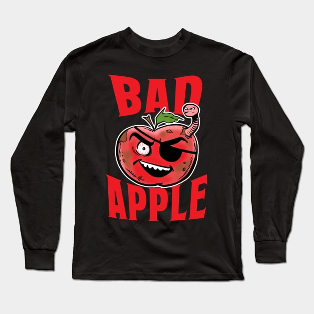 Bad Apple Long Sleeve T-Shirt by Amberchrome